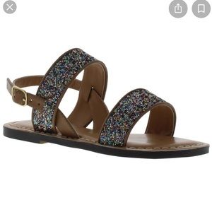 Girls Sam & Libby Nora  Glitter Strap Sandals